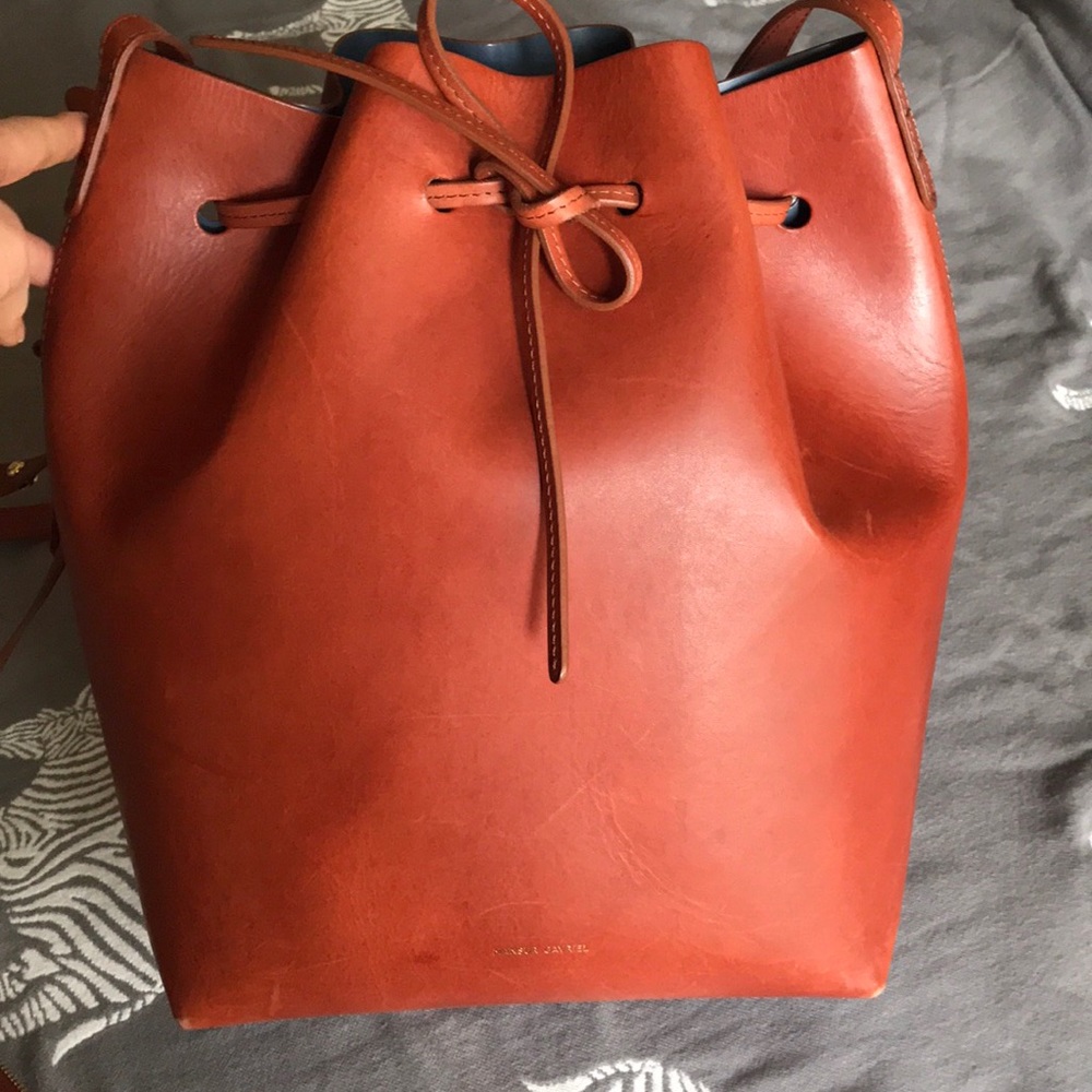 Mansur Gavriel Leather Bucket Bag